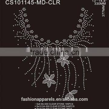 Custom Neck Line Rhinestone/Acrylic /Gem Stone Glitter Hot Fix Rhinestone for Clothing photo-3