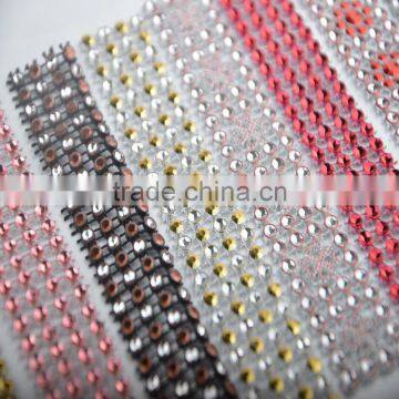 Wholesale 24 Rows Plastic Rhinestone Trim for Craft Decoration photo-5