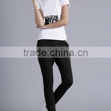 Wholesale Blank Jogger Sweatpants Elastic Waist Custom Women Grey Cargo Jogger Pants