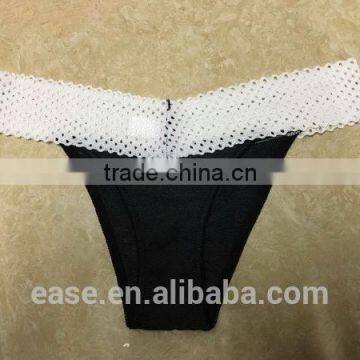 Sexy underwear lady lace thong briefs manufacturers