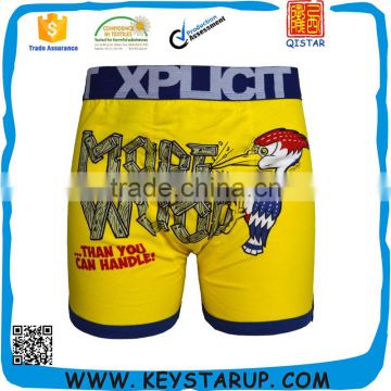 Newest Lovely Cartoon Men Spandex Cotton Underwear Boxer Briefs Suit