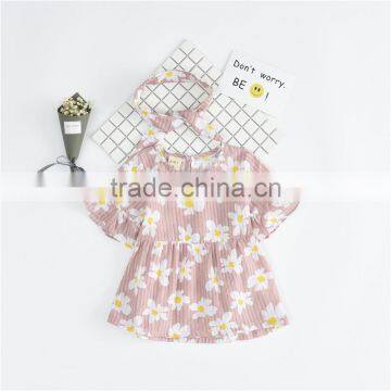 S17356A New Girls Printed Flower Blouse Casual Short Sleeved Children Blouse photo-5