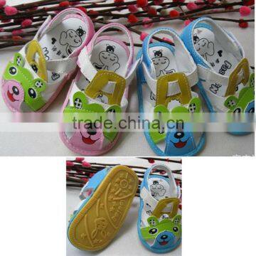 handmade china rubber sole baby leather shoes