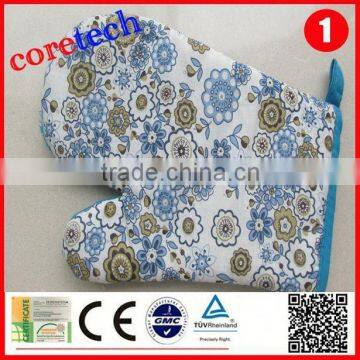 Hot Sale Heatproof Blue and White Oven Mitt Factory photo-2