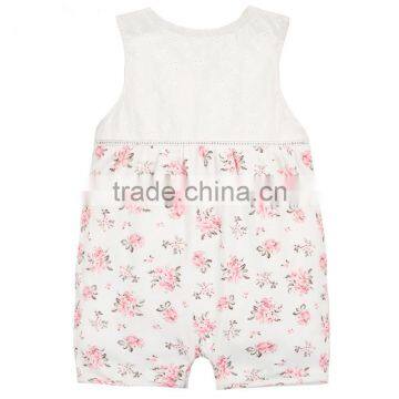 Hot Selling Cotton and Lace Baby Girl Birthday Suit Romper photo-2