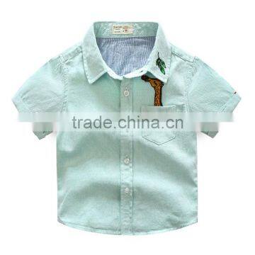 China Factory Kids Boys Casual Short Sleeve Custom Shirts photo-4