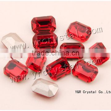 2016 lead free garment beads light siam glass crystal stone for jewelry making