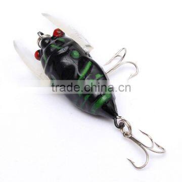 Hot SaLE Excellent Quality 4cm Plastic Fishing Lures Minnow Lure Bass Bait Tackle Hooks photo-3