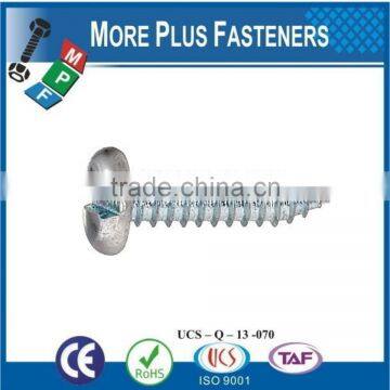 Made in Taiwan ISO 1481A2 Slotted Pan Head Tapping Screws Stainless Steel Cone Point DIN 7971 C photo-2