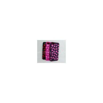 Water-proof Cool Silicone Cell Phone Case Rose Red / Iphone 4S Covers