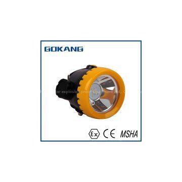 IP65 waterproof miners headlamp, EN certified miners cap lamp