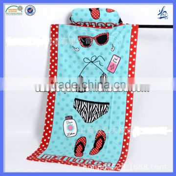 Pillow beach towel with belt