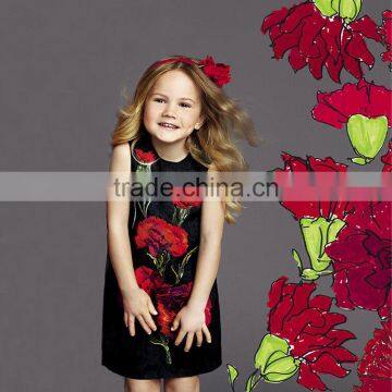 New Summer Girls Dresses Floral Sundress Party Casual Baby Kids Clothes