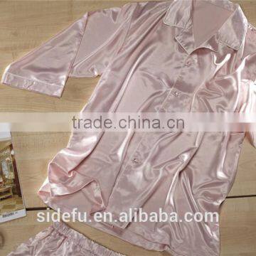 Fancy Texture Wholesale Hotel Satin Silk Bathrobe photo-5