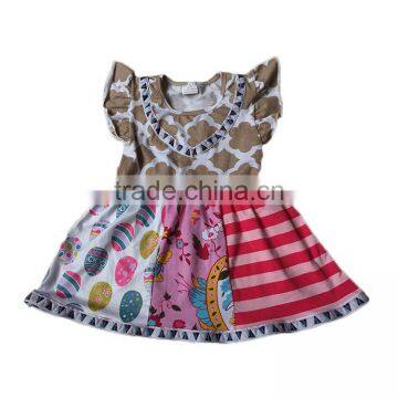 Baby Clothes Ruffle Chevron Pant And Tunic Boutique Clothing Flutter Sleeve Kids Modeling Clothes Wholesale Kids Urban Clothing photo-2