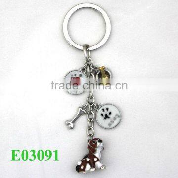 2013 wholesale dog charm key chains gift for men