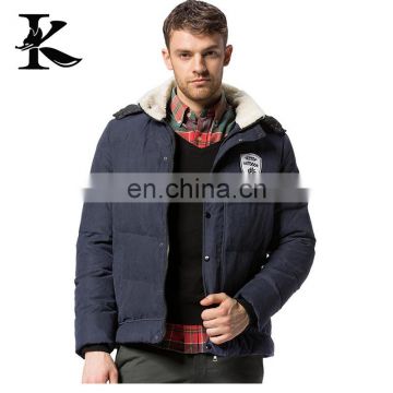 Windbreaker and waterproof quilted down jacket for men