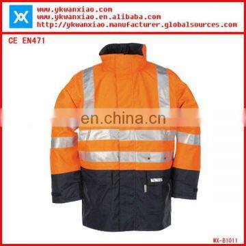 waterproof reflective safety jackets conform to EN471 class 3( WX-J1012)