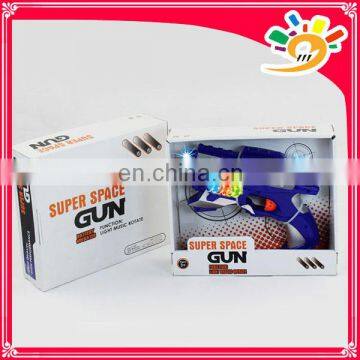 Hot selling plastic B/O space toy gun with music and light for sale