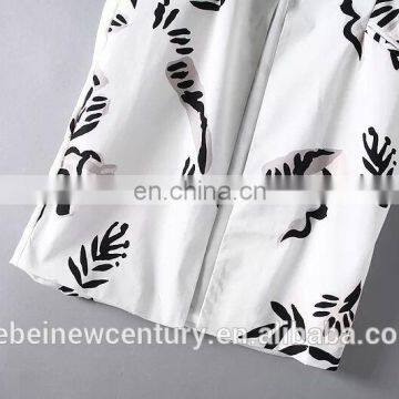 Girls Clothes Custom Jacket Women Without Coats Wholesale Trees Leaf Printed Fall Long Vest Clothing Suit Collar Vest 2015 photo-6