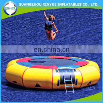 Hot sale giant cheap inflatable water trampoline/ inflatable floating water park for sale