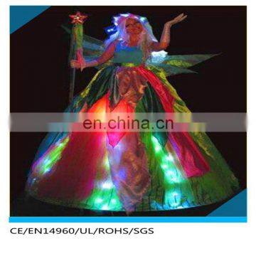 RGB LED costume butterfly dance led dress for sale