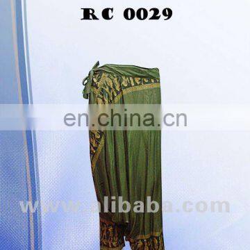 Rayon Mong Tie Pants Hieroglyphs pattern