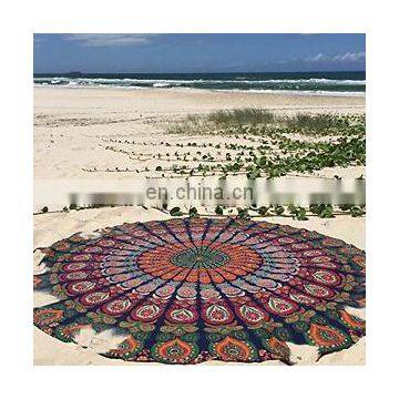 Indian Round Beach Throw / Towel - Tapestry Bohemian Cotton towel