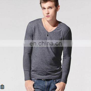 T-MT529 Heather Gray Mens Wholesale Plain Longline T Shirts