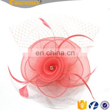 New Coming Fashion Feather Headwear Hat Lady Wedding Accessories Handmade Tea Party Hair Fascinators