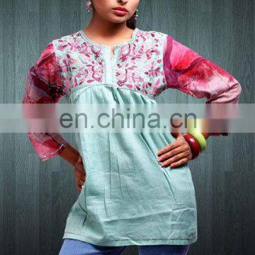 Wholesale Custom Designe Ladies Long Latest Fashion Tunics & Tops photo-2