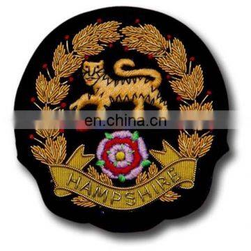 Hand Embroidery Badge Patch Bullion wire badges