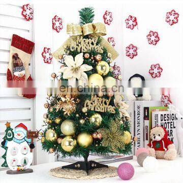 60cm Realistic Tabletop Christmas Trees Stand Small Size Gold