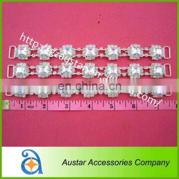 Fashion square chain strass bikini connector,beach bikini chain