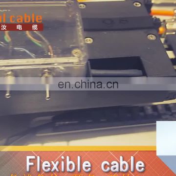 Flexible single core high torque resistant robot cable high wear resistant servo cable high tensile chain cable