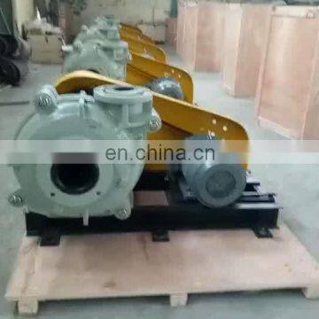 Mining use horizontal centrifugal rubber lined slurry pump