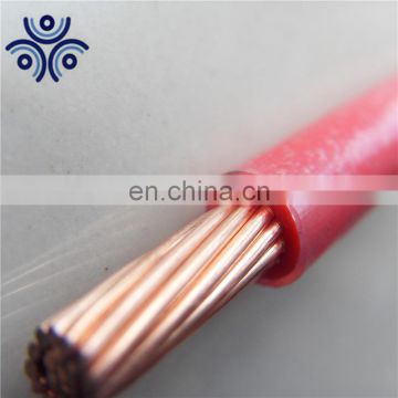 best price 600V copper /CCA conductor THW-2 Solid wire 4AWG