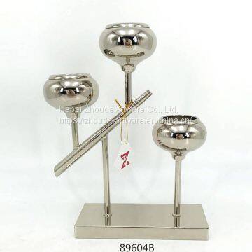 Latest Style Transformable Gold and Black Metal Candle Holder From China Factory photo-2