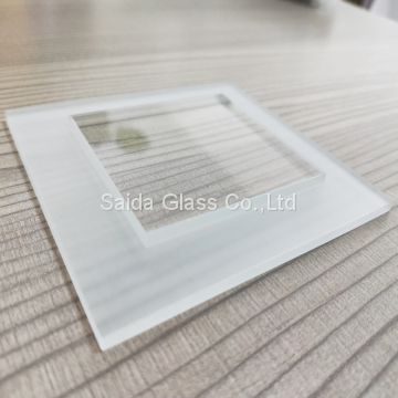 OEM 6mm tempered stepped glass for Led Indoor Lighting 24inch Diameter LED Flat Panel Light