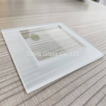 OEM 6mm Tempered Stepped Glass for Led Indoor Lighting 24inch Diameter LED Flat Panel Light