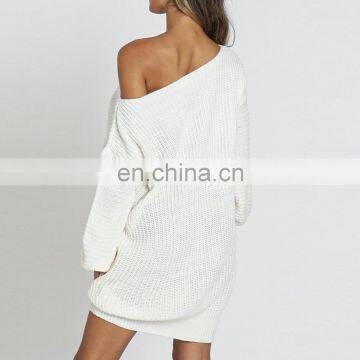 LAITE D2130 Women Casual Dresses Ladies Bishop Sleeve Knitted Dress Sweater Dresses Women Clothing photo-4