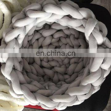 Chunky Knit Braid Tube Yarn Cat Bed Cat Nest photo-2