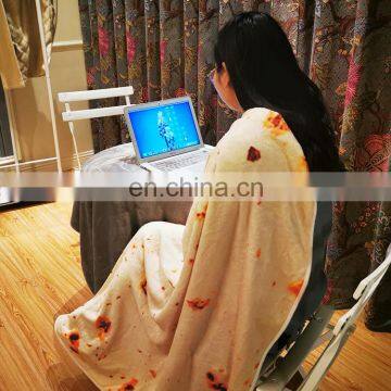 7 Foot Diameter 84 Inches 300 GSM Fabric Plush Giant Tortilla Novelty Adult Burrito Style Blanket photo-6