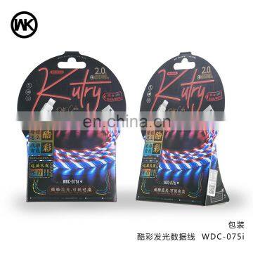 Luminous Data Lines 2.0A 1M Charge Cable For USB-Lightning Apple Mobile Phone