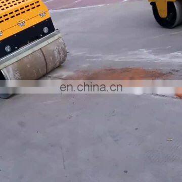 1T double drum hydraulic vibration road roller compactor