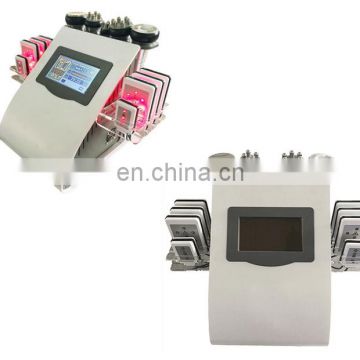 2020 Hottest Portable 6 in 1 Cavitation Lipolaser Slimming Machine Ultrasound Cavitation Multipole RF Vacuum Machine