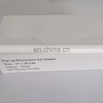 Red Green Stripe Pop up Interfolded Food Packing Aluminum Foil Sheets Wrapping Paper photo-3