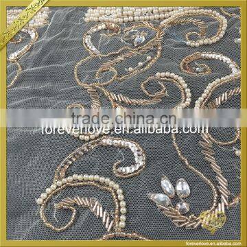 Wholesale Handmade Bridal Rhinestone Appliques Custom Embroidery Patches for Clothing FHA-053 photo-3
