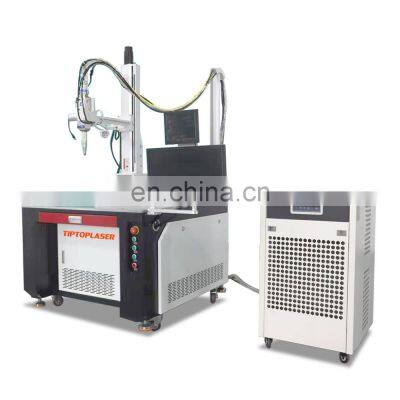 1000W 4 Axis Automatic Fiber Laser welding machine Wobble Laser Head , CW fiber 1000W