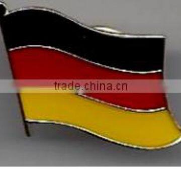 Custom design high quality cloisonne hard enamel filled Germany Flag Lapel Pin